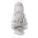 YEESHEDO 32 Silver Grey Long Wavy Curly Cosplay Wig with Bangs - Heat Resistant Synthetic Hair for Women and Girls - Perfect for Party, Costume, Anime, Halloween - Buy Online on GoSupps.com