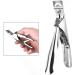 False Nail Tip Clipper Trimmer - Acrylic Edge Cutter Tool (Silver) - Buy Online on GoSupps.com