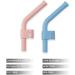 PandaEar Silicone Flexible Reusable Drinking Straws - 2 Pack | BPA Free, Soft Tips | Toddlers & Kids - Buy Online on GoSupps.com