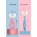 ZaoRdky U-Shaped Toothbrush for Toddlers & Kids | Soft Manual Training Whole Mouth Toothbrush Age 2-6 | 360 Oral Teeth Cleaning | Food Grade Silicone Brush Head | Pink | 1pcs - Buy Online on GoSupps.com