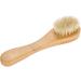 Facial Brush Face Dry Brush Exfoliating Cleaning Skin Facial Dry Brushing Scrubber with Ergonomic Wooden Handle - Buy Online on GoSupps.com