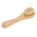 Sonew Facial Cleansing Brush Natural Bristle Brush for Dry Brushing and scrubbing Handle Skin Cleansing Brush exfoliating deep Cleansing