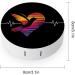 Hummingbird Heart ECG Print Contact Lens Case with Mirror | Cute & Portable Eye Lens Travel Kit - Buy Online on GoSupps.com