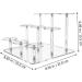  FRCOLOR FRCOLOR Clear Shelf Riser Column Support Desktop Tabletop Acrylic Makeup Organizer Makeup Organizer Earrings Makeup Holder - Buy Online on GoSupps.com
