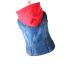 Iplusmile puppy dresses n-hoodie jeans coat for dogs covers for fish shells navy Small dog outfits knitted hats clothes hat hooded jacket reversible shirts red m red