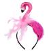 Flamingo Headband Cute Flamingo Party Head Bopper Pink Feather Colorful Hair Accessories for Girls Teens Women (Pink)