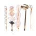 Holibanna pearl hair clip 5 pieces shell hairpise pearl hairpins ocean beach hair clips hair jewelry for women party wedding deliveries hair accessories from pearls