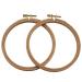 2 Pack 5 Inch Embroidery Hoop Guofa Beech Wood Cross Stitch Hoops Hanging Embroidery Frame Hoop for Decoration 5in/13cm Embroidery Hoops-2pcs