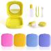 Cute Pocket Mini Contact Lens Case Travel Kit | Easy Carry Holder with Mirror | Light Blue by Bangood - Buy Online on GoSupps.com