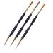 Jiklophg 3 Piece Set Nail Art Pen Double Headed Nail UV Gel Painting Brush Stick Manicure Decoration Tool Tips Draw Line Flower Kit