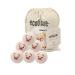 Organic Wool Dryer Balls - Pack of 6 100% New Zealand Wool Reusable Fabric Softener 1000+ Loads Baby-Safe Energy Efficient Wrinkle Reducing Dryer sheets alternative Fast Dry time PIG XL-6P Pigs