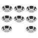 Ciieeo 8pcs Stainless Steel Plate Round Seasoning Condiment Sauce Cups Sauce Bowls Japanese Plates Dipping Bowls Home Sauce Bowl Appetizer Plates Butter Seasoning Plates Food Side Dish 8.5X8.5X2.5CM Silver