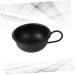 2PCS Black Makeup Mixing Bowl Set - Spa & Shaving Bowl with Handle for Facial Masks & Razor Foam - 9.2cm - Buy Online on GoSupps.com