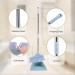 Broom and Dustpan Set Rubber Sweeping Dust Clean Folding for Floor Home Brush Products Household Sweeper Plastic (White Style 1set) Decoration Roze 1set - Buy Online on GoSupps.com