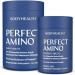BodyHealth PerfectAmino Easy to Swallow Tablets, Essential Amino Acids Supplement with BCAAs, Vegan Protein for Pre/Post Workout & Muscle Recovery with Lysine, Tryptophan, Leucine (36 Servings)