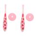 Minkissy 2st toothbrush massage accessories Tool toys children's tooth cleaner accessories for crutching portable toddler silicone in food quality gift box pink caricature