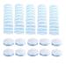 Povxlum Pack of 60 Improved Toilet Brush Sticks Disposable Toilet Cleaning Rods Refills Bowl Scrubber Heads