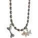 Trendy Stainless Steel Dog Bone Necklace | Stylish Jewelry for Fashion-Forward Individuals - Oralgos - Buy Online on GoSupps.com