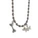 Oralgos trendy stainless steel dog bone necklace ornament stylish necklace jewelry accessory for fashion-conscious people stainless steel