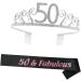 FRCOLOR 3 Sets 50 Party Etiquette Belt Birthday Party Etiquette Rhinestone Waist Belt 50th Bday Sash Crystal Decor Letter Printing Sash Happy Birthday Sash Photo Apparel Rose Gold - Buy Online on GoSupps.com