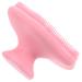 Angoily Silicone Cleansing Brush Handheld Face Scrubber Facial Cleaning Brush Facial Scrubber Exfoliator Manual Exfoliating Brush Blackheads Removing Scrubber Mat Frosted Pink Silica Gel