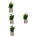 Ciieeo 4 Pcs Simulated Potted Plant Plastic Plant Pots Fake Eucalyptus Plant Tiny Fake Plants Fake Green Plant Simulation Plant Fake Plant Decor Pulp Potted Plants Rosemary Green Plants As Shownx4pcs 21.5x8cmx4pcs