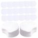 FRCOLOR 600pcs Pearl Pattern Makeup Remover Cotton Lint Free Makeup Pads Makeup Remover Wipe Facial Cleansing Pads Cosmetic Cloth Pads White Semicircle Miss Non-Woven Mat Non-Woven Fabric White 5.8x5.8cm