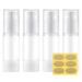 Toureal 30ml Plastic Airless Pump Dispenser Empty Pump Bottle Travel Dispenser Bottle Plastic Bottles for Cosmetics Cream 4pc
