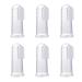 Menyiyds 6 pieces baby finger toothbrush baby dental care bpa-free silicone finger toothbrush tooth care oral care and gum massage