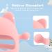 Cute Pink Cat Baby Teether - Food Grade Silicone Teething Toy for 3+ Months | Pain Relief & Sucking Needs | Washable & Reusable - Buy Online on GoSupps.com