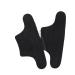Liner Heel Cushion Pads GEL Anti-wear Foot High Heel Inserts Heel Protectors Men Premium Walk for Plantar Fasciitis and Pain Relief(Flannel black Small)