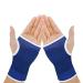 Elastic Wrist Hand Brace Gym Sports Support Wrist Gloves Hand Palm Gear Protector Carpal Tunnel Tendonitis Pain Relief 1 Pair Blue