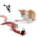 Cat Interactive Toys Squeaky Toys for Dogs Cat Pet Toys Snake Electric Infrared Induction Snake Gag Toy, USB Rechargeable Realistic Simulation Smart Sensing RC Snake Tricky Joke Toy