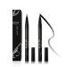 SEILANC Waterproof Liquid Eyeliner Long Lasting&Smudgeproof Eye Liner 2 Packs Precise Eyeliner Pen for All Day with Slim Tip Black 2 counts