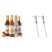 Matteo's Barista Style Sugar Free Coffee Syrup - 4 Flavor Variety Pack No Calorie & Coffee Syrup Pump Dispenser Bottle Pumps for Syrup Skinny Syrup Pump for 750ml Bottles