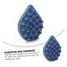 Silicone Shampoo Comb & Scrubber Massager | Scalp & Body Brush for Baby Shower | Dark Blue | 1pc - Buy Online on GoSupps.com