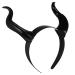 Healeved Halloween Headbands - Black Devil Horns Hairbands Non-Slip Vintage Halloween Ox Horn Hair Hoop for Kids Halloween Party Cosplay Photo Prop - Halloween Headwear