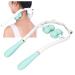 Neck massage device Shiatsu-depth fabric dual-trigger-point shoulder massager reduce manual hand-double pressure point pain relieve fatigue cervical massage device (sky blue)