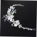 FRCOLOR Floral Headband Bride Headpieces for Wedding Bridal Hair Accessories Wedding Headband Bridesmaid Hair Accessories Rhinestone Headdress Women Headdress for Wedding Tiara White - Buy Online on GoSupps.com