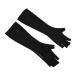 Beaupretty 1 Pair nail gloves Fingerless Manicure Gloves UV shield glove anti UV glove fingerless gloves UV-resistant Manicure Gloves protection ultra violet light Mj03 polyester 25X9X0.4CM