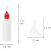 12 Pcs 0.5oz Precision Tip Applicator Bottles | 6 Color Needle Tip Glue Bottles for DIY Paper Quilling | Includes 2 Mini Funnels | Multicolor 15ML 0.5oz - Buy Online on GoSupps.com