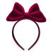 scicent Head Bands Adult Women Bow Headbands for Girls Hair Accessories for Daily Cosplay Christmas Red Hairbands Red-3 33005