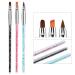 5-Piece Nail Brush Set - Professional Nail Art Dotting Tools & Dual-Ended Acrylic Pen for DIY Nail Design - Buy Online on GoSupps.com