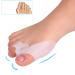 Silicone Gel Toe Separator - Bunion Protector & Toe Straightener - Foot Care Orthopedic Corrector (White) - Alleviate Shoe Friction - Buy Online on GoSupps.com