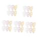 Ipetboom 30pi ces Masques Silicone R utilisables Pour Visage Lot De Transparent Dor Accessoire Beaut Hydratant Pour Soins De Peau 26.00X17.00X0.10CMx5pcs comme indiqu x5pcs