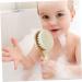 LALAFINA 3pcs Kids Bath Brush Set - Body Scrubber, Comb, and Spa Brush for Baby Bathing - Buy Online on GoSupps.com