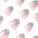 Shop Magrace Short Almond Press On Nails | French Tips Full Cover 24 Pcs Stick-On False Nails for Women & Girls - A-102 - Buy Online on GoSupps.com