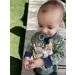 BOOWUP Baby Dummy Clips Silicone Holder - Yellow & Coral Pacifier Soother Chain for Boys and Girls - Buy Online on GoSupps.com