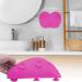 Silicone Makeup Brush Cleaning Mat - Portable Brush Washing Tool - Rose - Buy Online on GoSupps.com