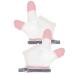 Healeved Baby Nail Kit Finger Gloves 1 Pair Baby Stop Thumb Sucking Mesh Infant Stop Thumb Sucking Gloves No Scratch Finger Thumb Protector for Kids Boys Girls Size M Baby Nail Kit Finger Gloves 11X9.5CM